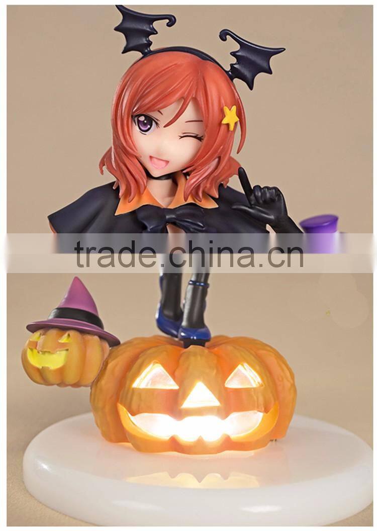 Halloween theme pumpkin love live sexy girl Pile statue