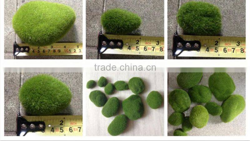 mini artificial moss stone , different size plastic moss stone