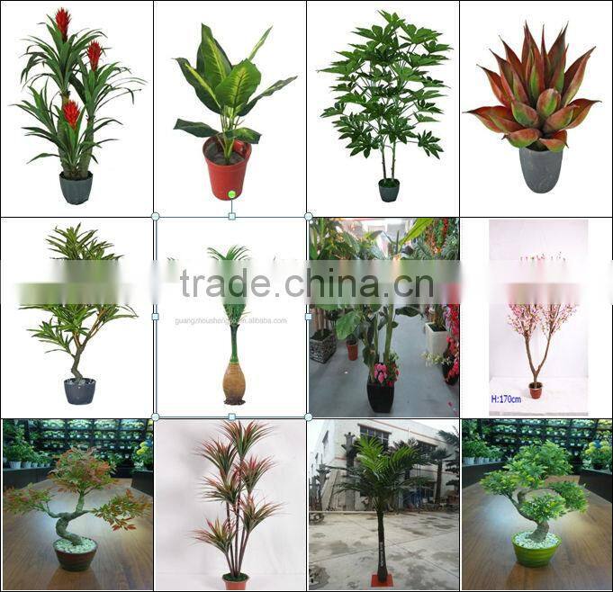 fake plastic plant green palm and banana trees suppliers