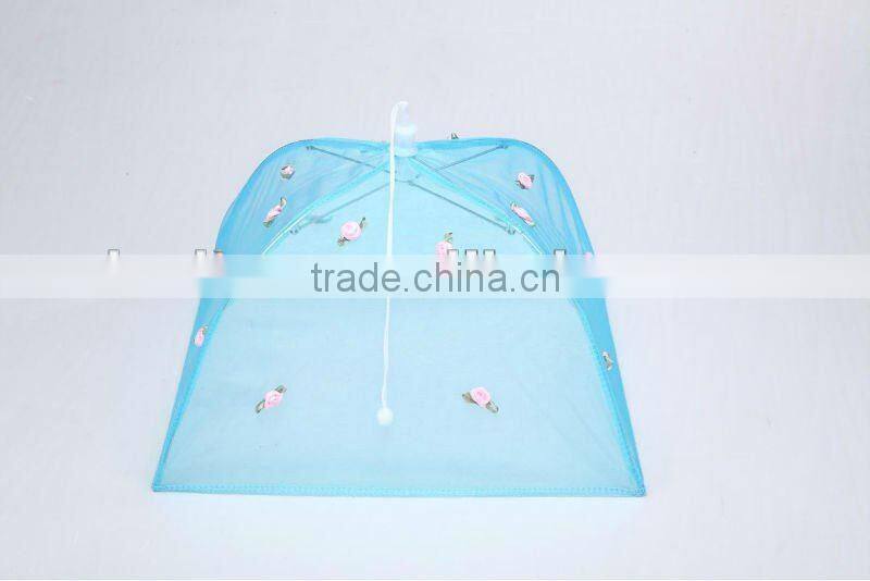 high quality foldable food cover with flower