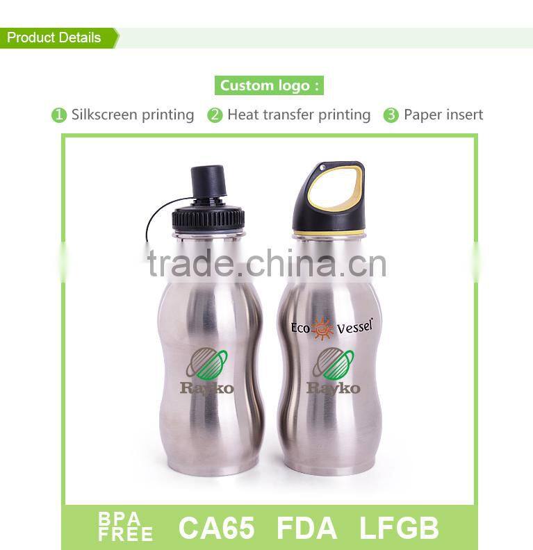 16oz food grate stainless steel sport travel bottles