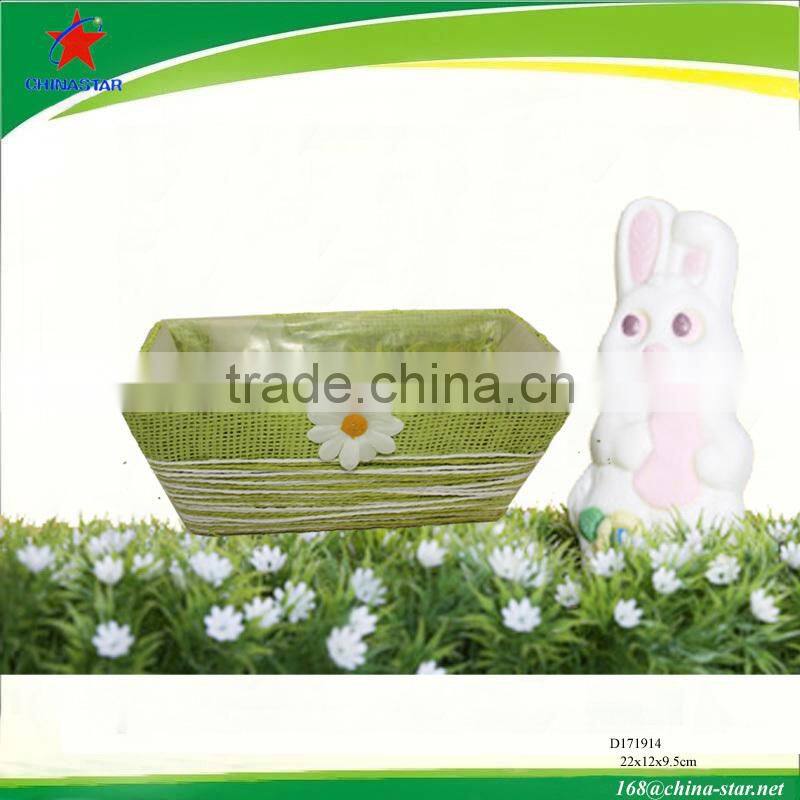 decorative easter seagrass basket