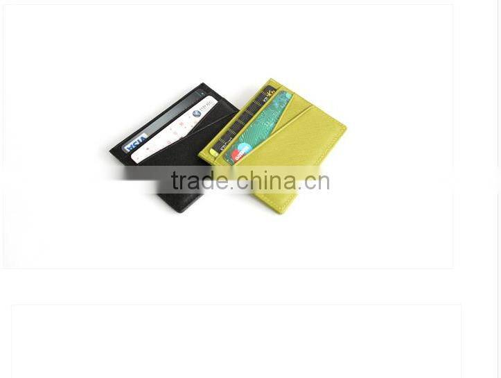Leather credit card holder wallet custom credit card holder wholesale