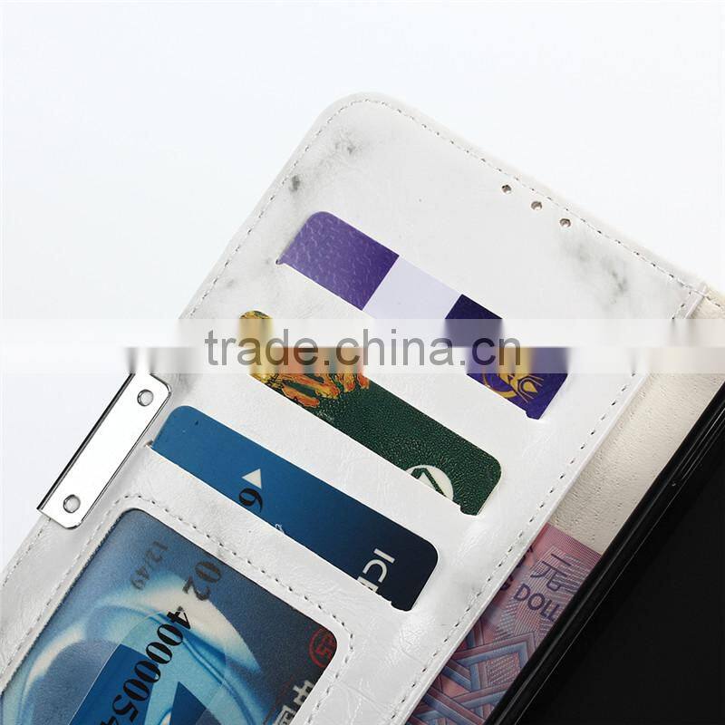 Noble design high quality marble PU card bumper/pocket cell phone case for Blackberry DTEK60