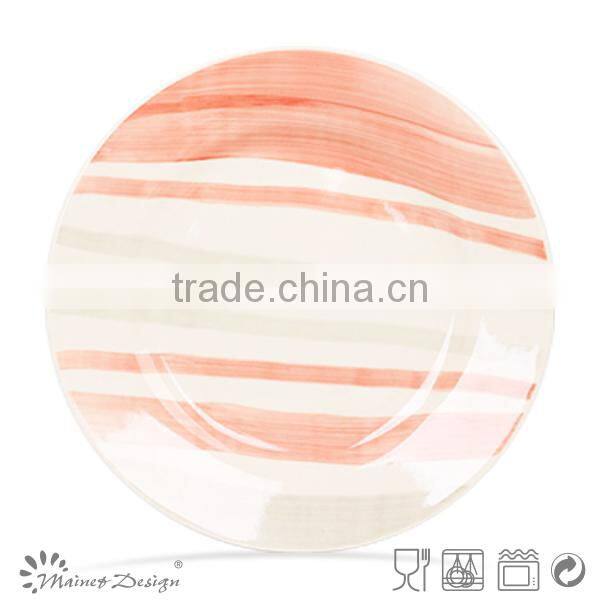 high quality handpainting plate and dish ceramic bulk plate