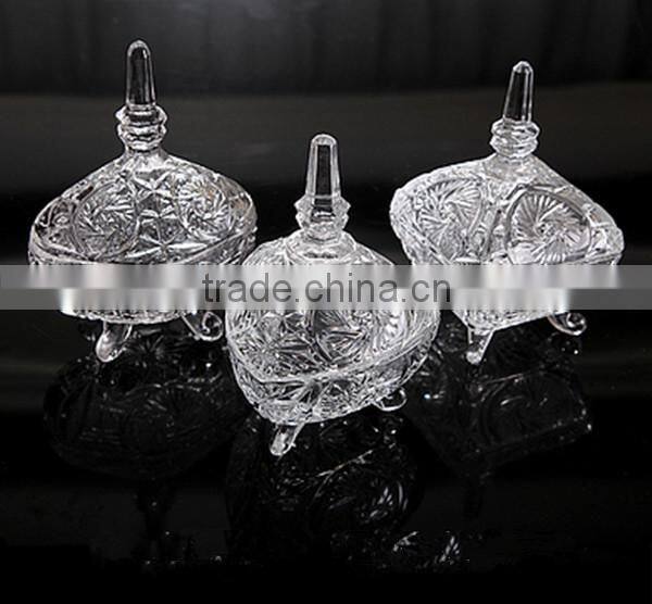 Crystal glass fruit plate glass pearl plate fruit plate fashion