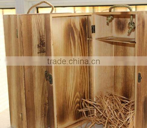 natural color wood wine box