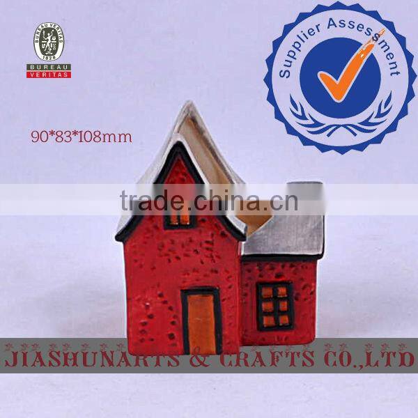 Red house Ceramic Pen Case