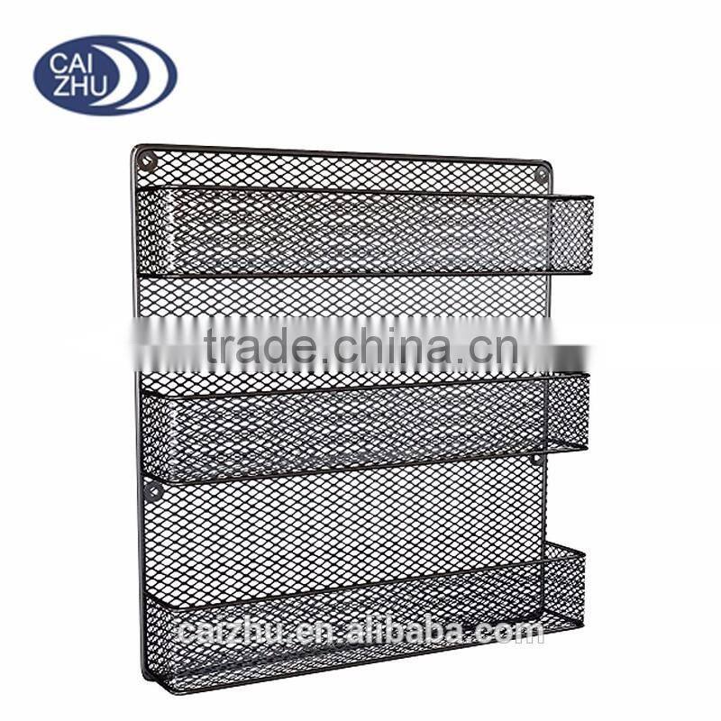 Country Rustic Wire Style Great Storage for Pantry Cabinet Spice Rack Organizer