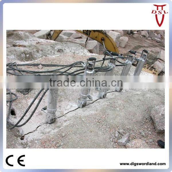 Hydraulic rock splitter with power pack for natural stone