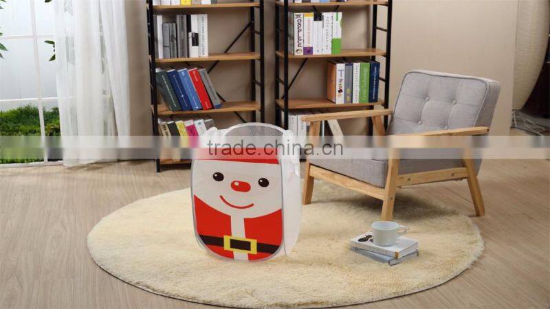 2017 new arrival specia design Pop Up Foldable Clothes Laundry Hamper Laundry Basket Christmas