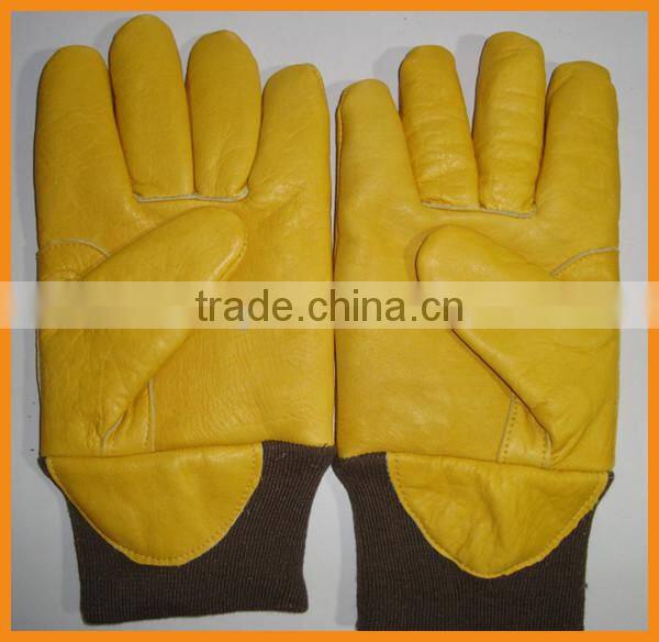 Insulated Cow Leather Winter Work Gloves