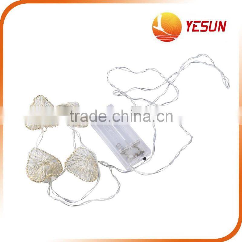 8PC LED Metal Heart String Light,Iron String Lights, LED String Lights