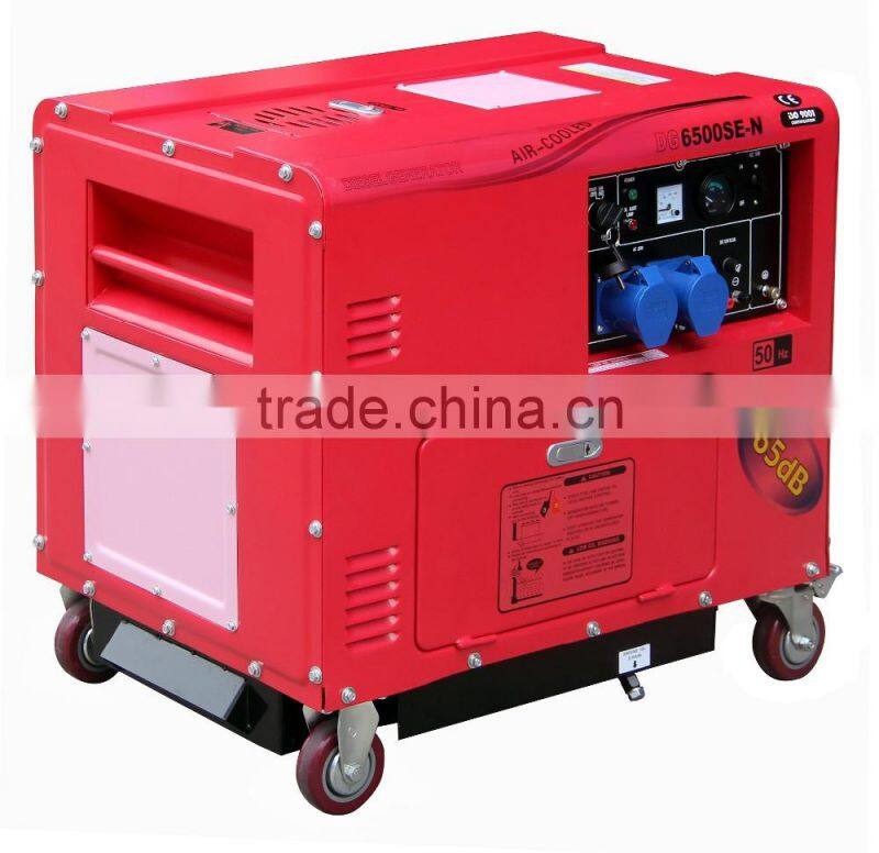 Taizhou 100% copper wire new design single phase sound proof diesel generator