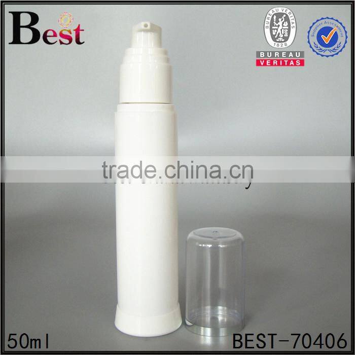 2017 high quality 50ml plastic spray bottle white color plastic spray bottle round shape plastic spray bottle with white pump