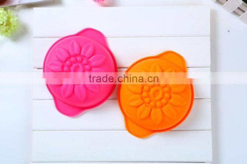 Sunflower Bread Pie Flan Tart Birthday Party Cake Silicone Mold Pan Bakeware Bowl