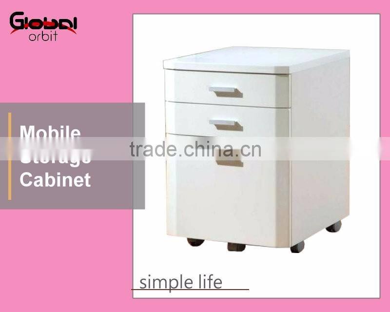 Rolling Wood Storage Drawer Cart Mobile Wooden Cabinet With Wheels