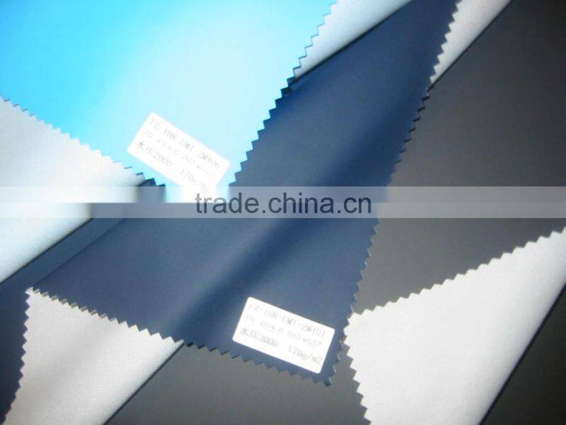 Pu coated waterproof raincoat fabric