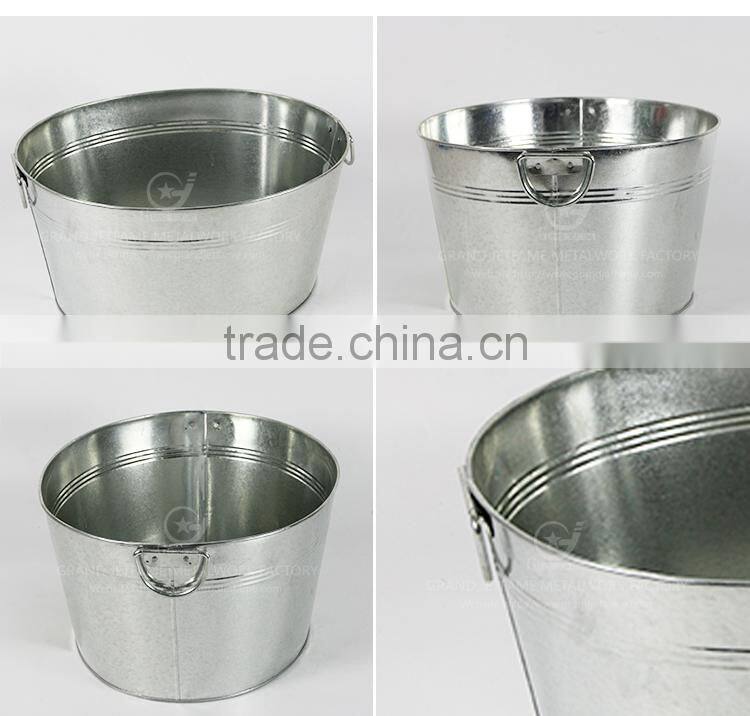 iron garden galvanized ice tubs for drinks party bar ice bucket