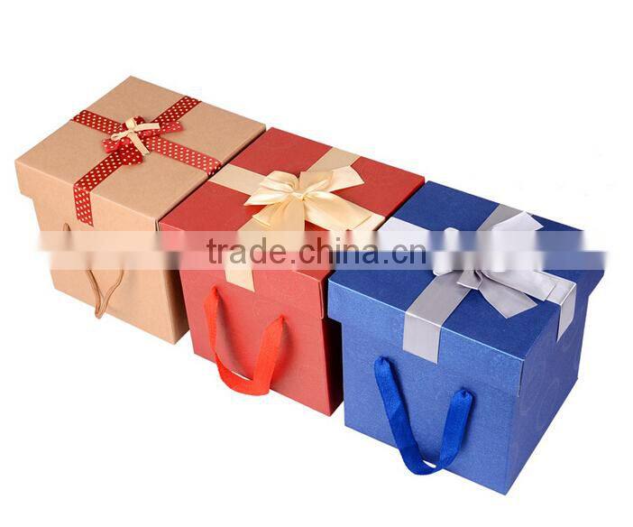 Wedding square gift card box square gift box