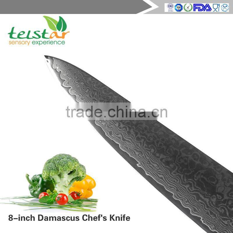 8" inch Chef Knife High Quality Japanese VG10 Damascus Steel Kitchen Knife with G10 Handle Fashion Cooking Cutter