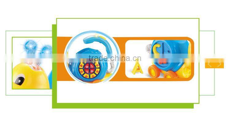 Newest musical electric cartoon plastic turbo snail toys