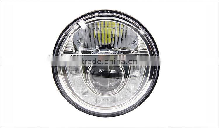 7inch Round LED Headlight Light Lamp Hummer Jeep Wrangler CJ TJ JK Harley