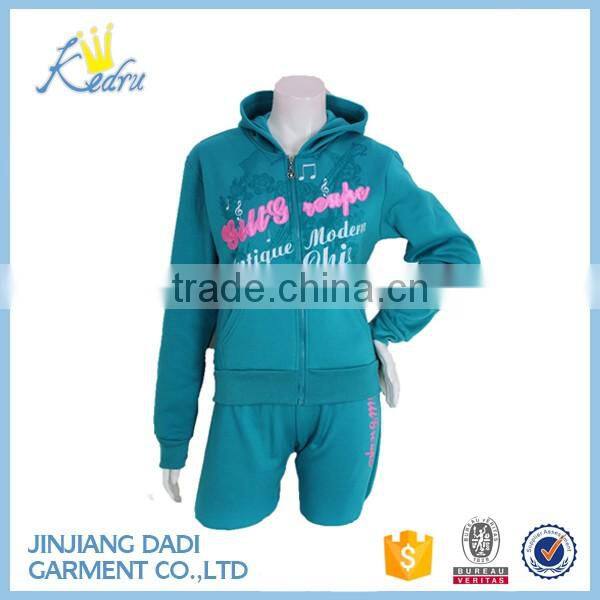 2017 Wholesale Tracksuit Leftover Stock Women Tracksuit Set