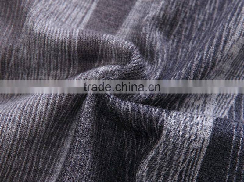 mens printing fine wool crew neck Autumn knit sweater