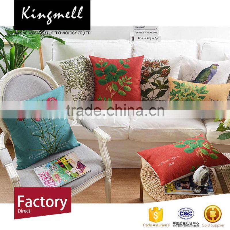 Customizable pure cotton cushion cover factory China