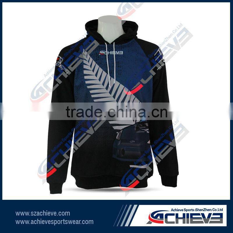 100% polyester sublimation sportswear single Custom Hoodies