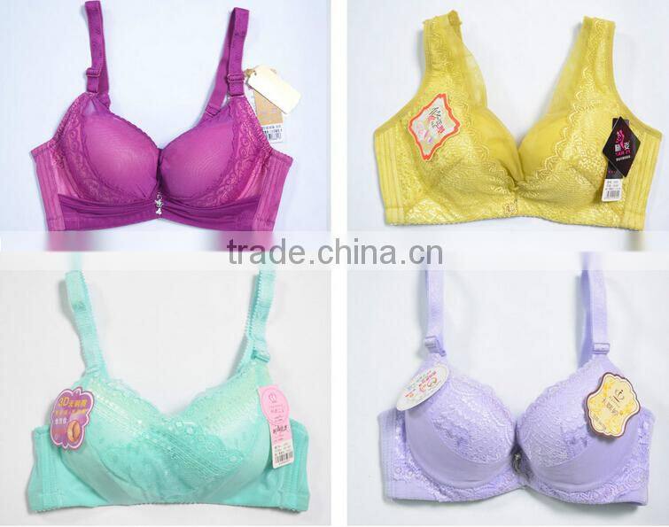 GZY sexy and comfortable Cheap nylon/spandex colored bra