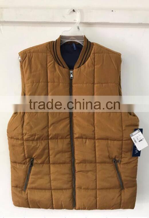 75D memory winter coat sleeveless men warm vest
