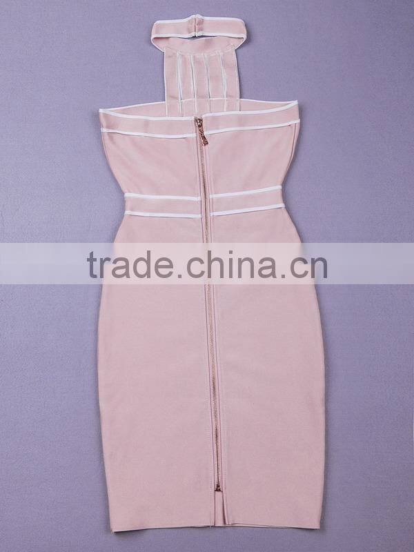 2015 wholesale Sexy Women Bandage Dress Cropped Outfit one Piece Bodycon high quality Dress H1243