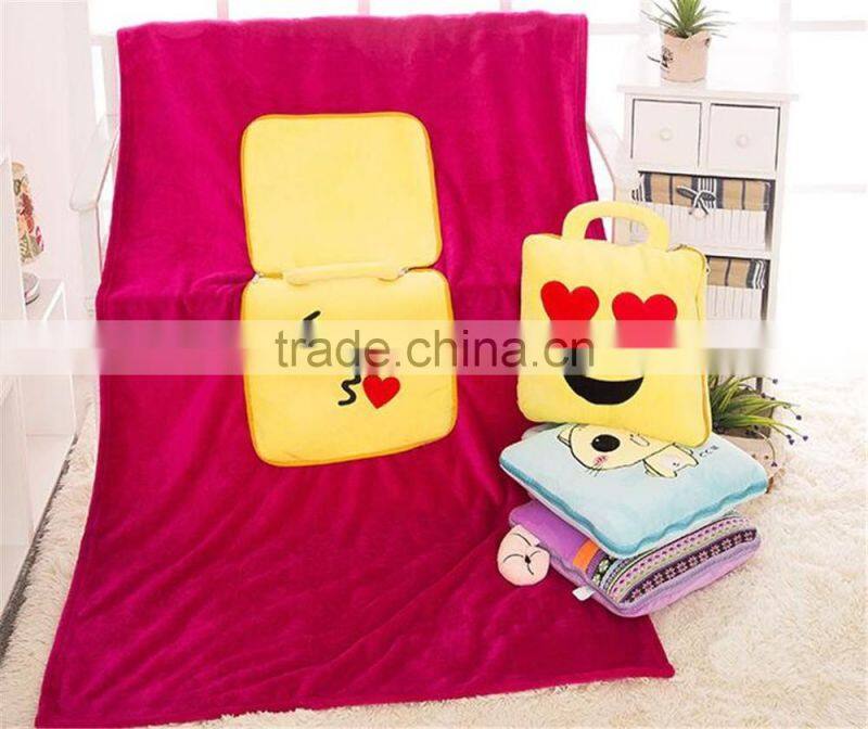 2016 hot Wholesale travel emoji throw cushion baby pillow