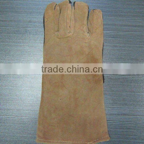 Export industrial cow leather safety gloves/ welding gloves