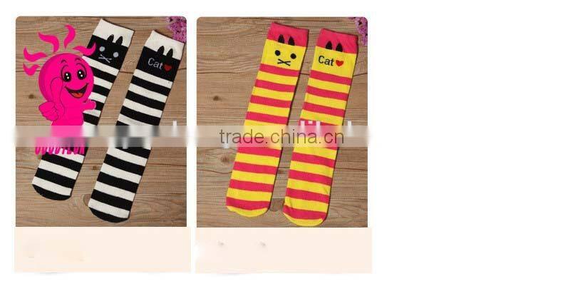 2015 High quality lovely cotton cartoon children the leg of a stocking Baby Girls Toddler Leg Warmer cartoon Shape Knee pad