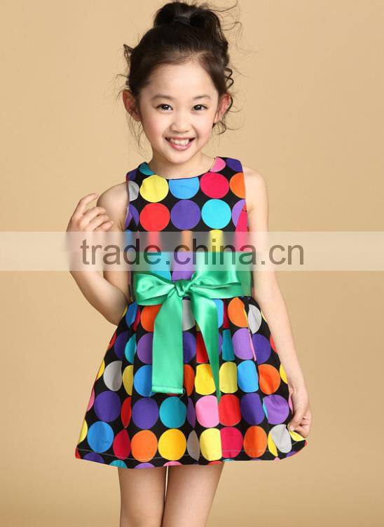2016 wholesale baby girl summer party wear dress