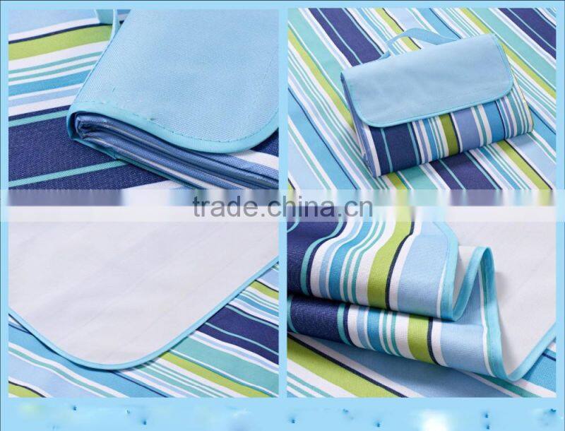 2016 Outdoor waterproof foldable cotton camping picnic mat