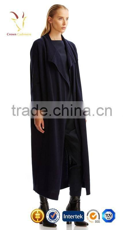 Shawl Collar Long Winter Wool Cashmere Coats for Women