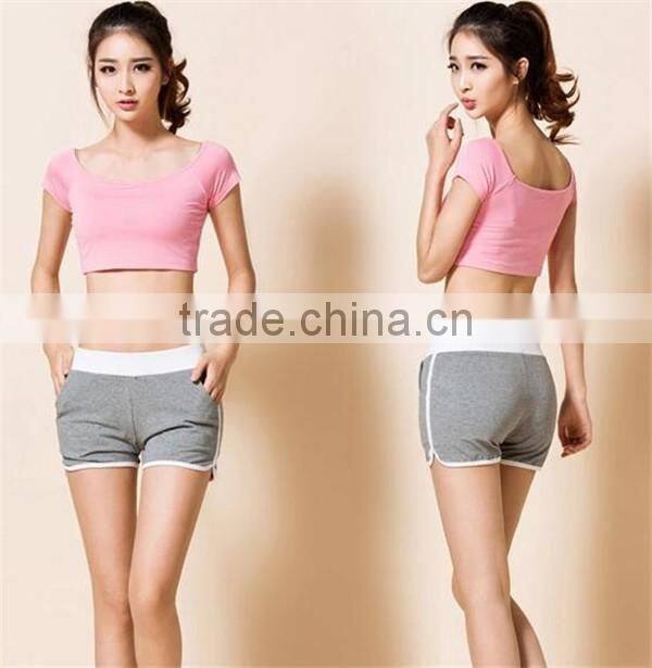newest style wholesale grey women beach shorts for summer