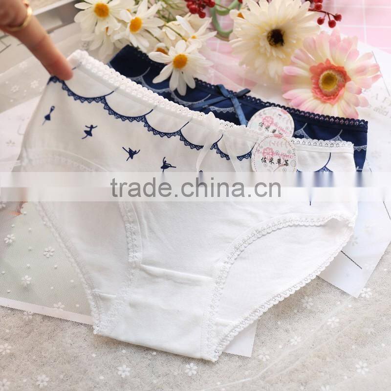 different printing pattern fashion ladies underwear panties in stock