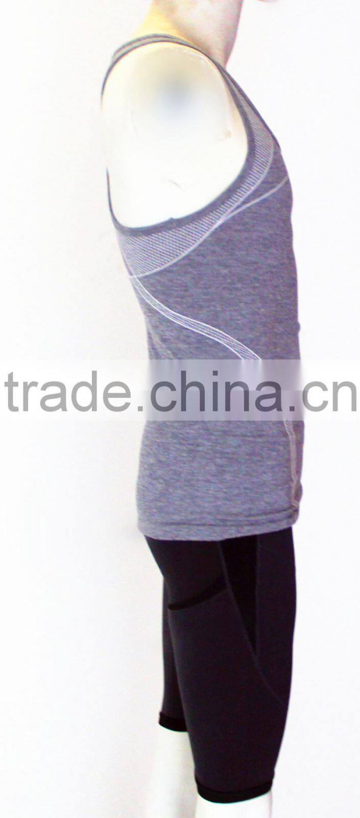 latest fashion seamless mens tank top