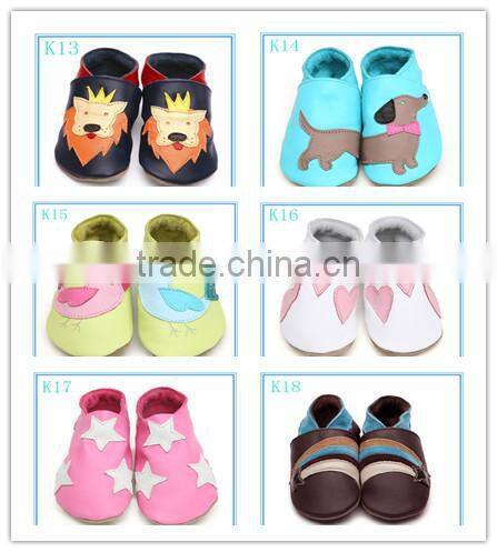 cute design for boy genuine leather soft sole kids shoes
