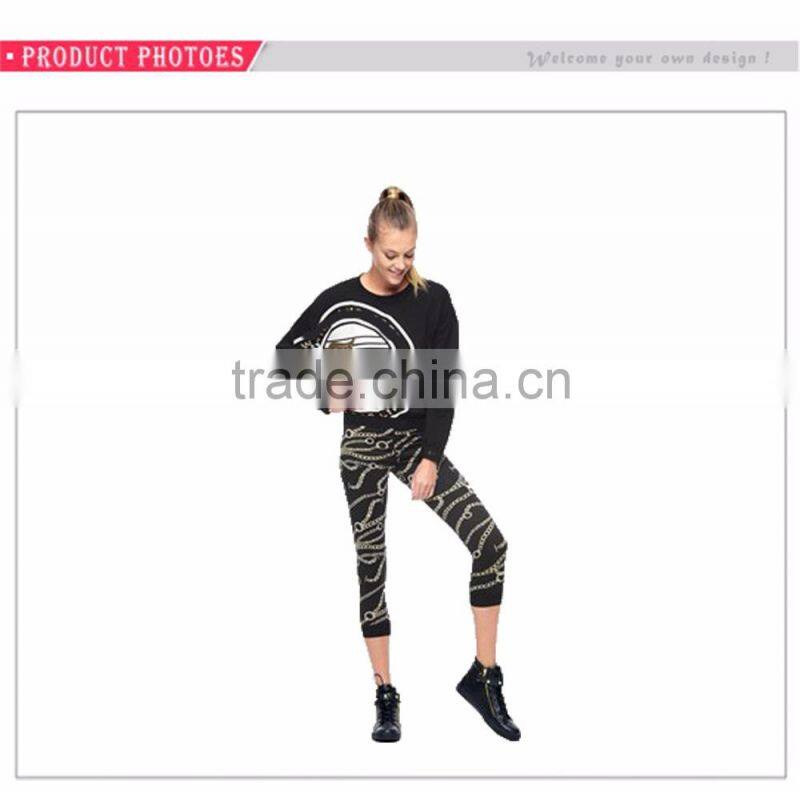 Hot Sale Sport Stylish Body Building Wear Printed Leggings For Women