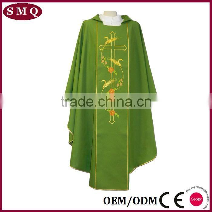 Wholesale High Quality Wheat Grape Embroidery religious chasuble