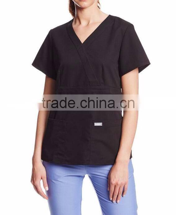 Many color available custom designer medical scrubs nurse dress for women