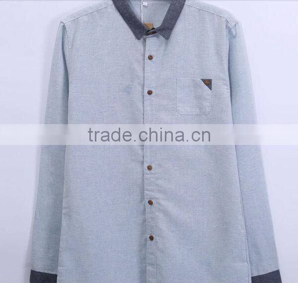 pointed collar spandex fabric mens shirt dress shirt