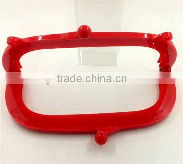 2016 new high quality 18.5cm plastic purse frame/bag accessory