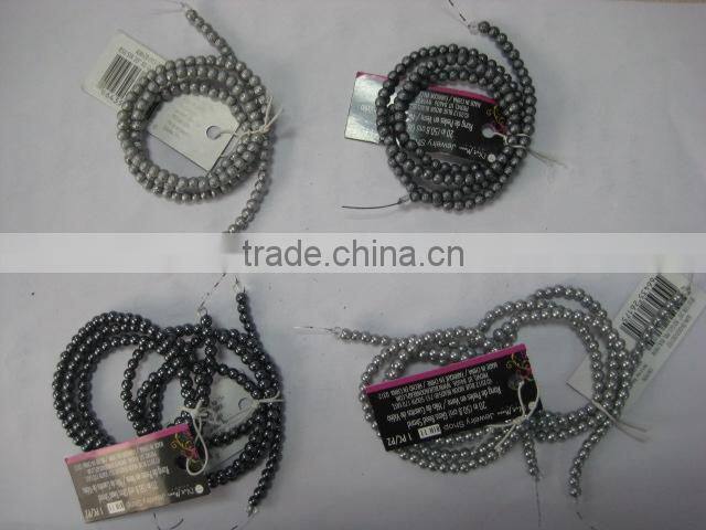 Pearlized and Texturized Beads bracelet